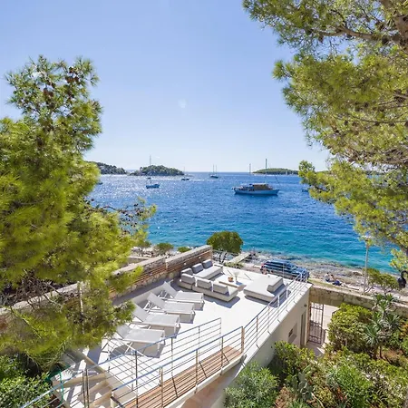Villa Magnificent Seafront 10 Bedrooms Pakleni View Private Infinity Pool Amazing Sea Views Hvar Town