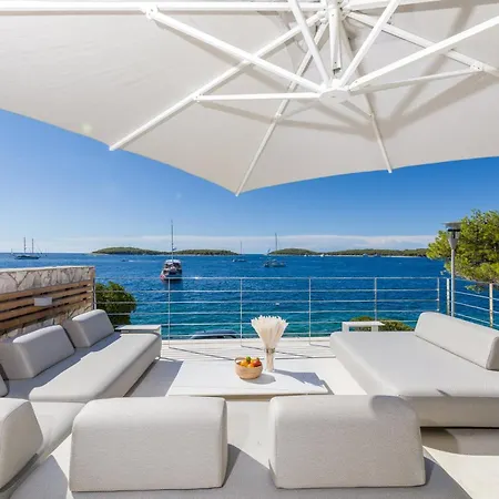 Magnificent Seafront 10 Bedrooms Pakleni View Вилла *